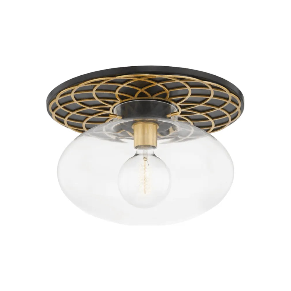 Hudson Valley Lighting - New Paltz Semi Flush Mount - 1418-AOB - Canada Light Shop