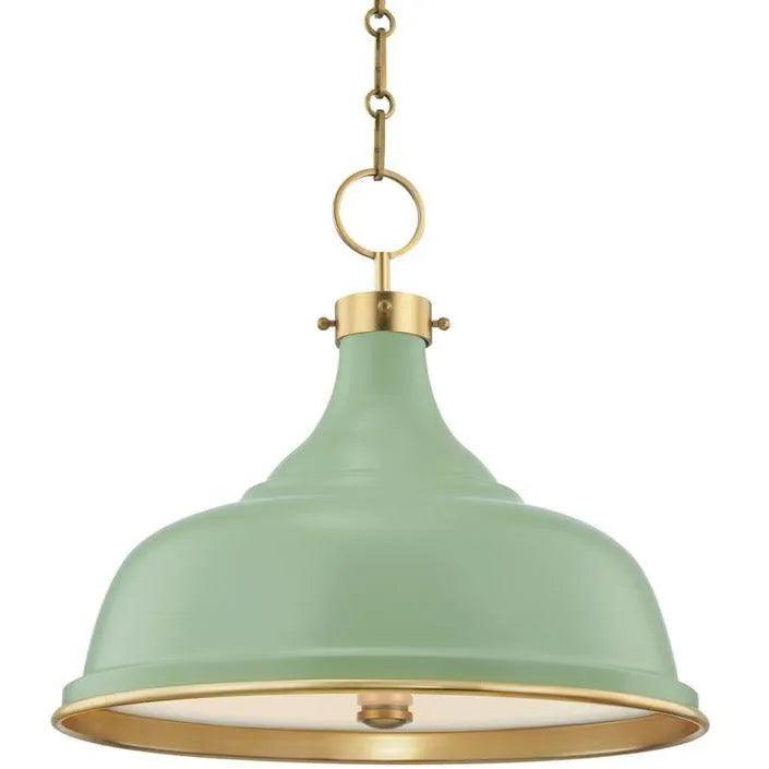 Hudson Valley Lighting - Painted No.1 Pendant - MDS300-AGB/LFG - Canada Light Shop