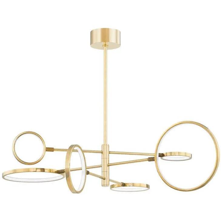 Hudson Valley Lighting - Saturn Chandelier - 4106-AGB - Canada Light Shop