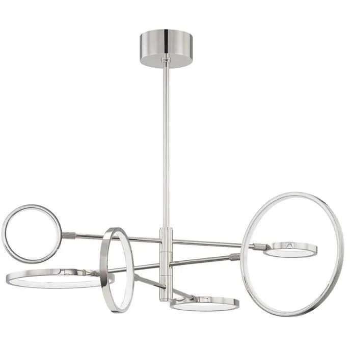 Hudson Valley Lighting - Saturn Chandelier - 4106-PN - Canada Light Shop