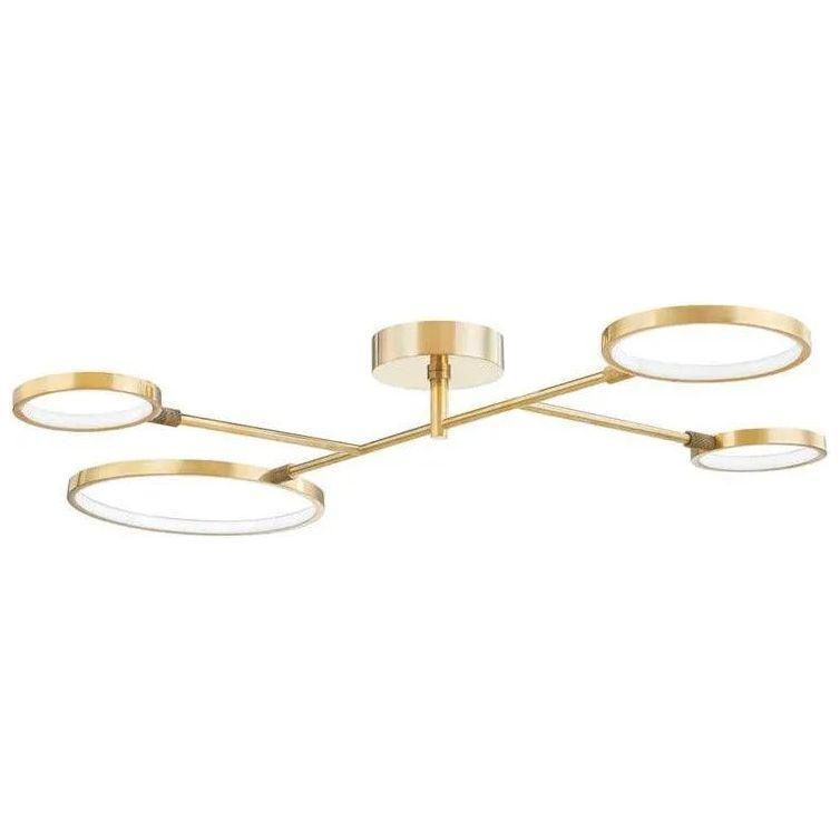 Hudson Valley Lighting - Saturn LED Flush Mount - 4104-AGB - Canada Light Shop