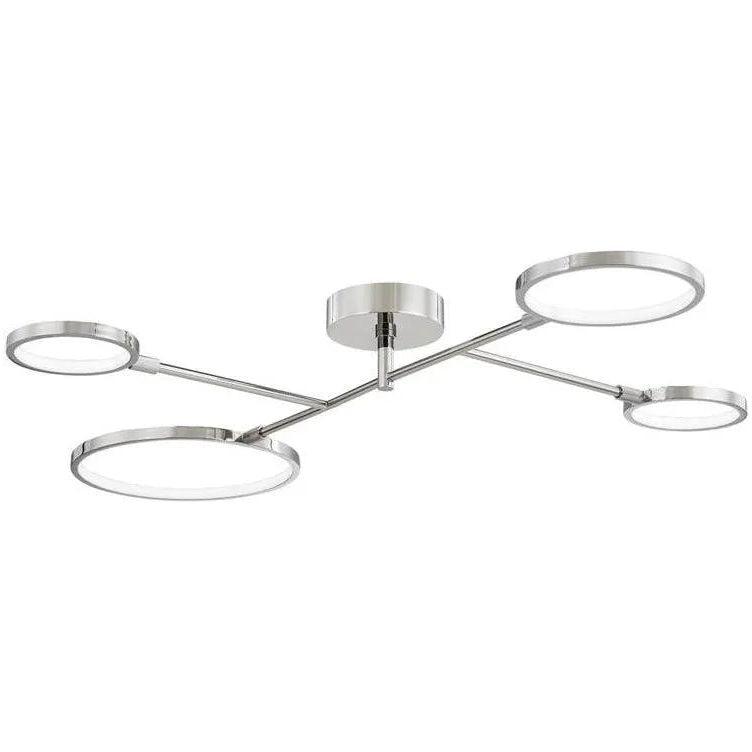 Hudson Valley Lighting - Saturn LED Flush Mount - 4104-PN - Canada Light Shop