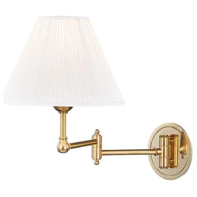 Hudson Valley Lighting - Signature No.1 Wall Swinger - MDS603-AGB - Canada Light Shop