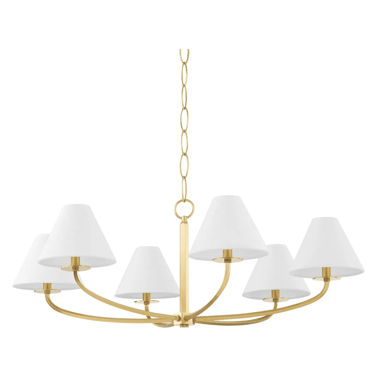Hudson Valley Lighting - Stacey Chandelier - BKO901-AGB - Canada Light Shop