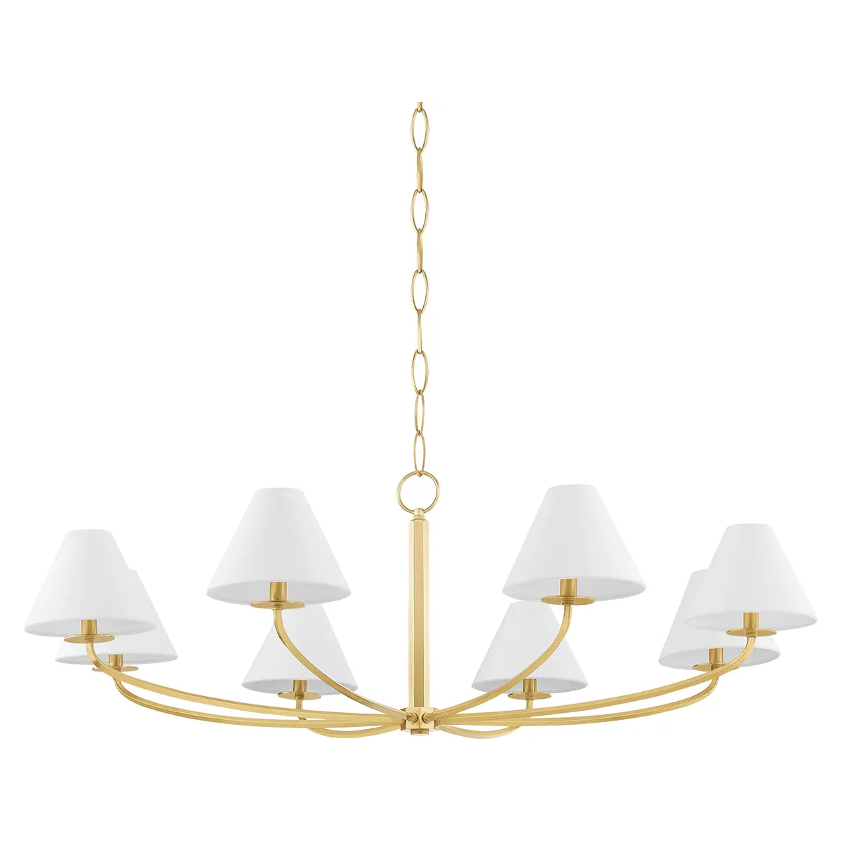 Hudson Valley Lighting - Stacey Chandelier - BKO902-AGB - Canada Light Shop