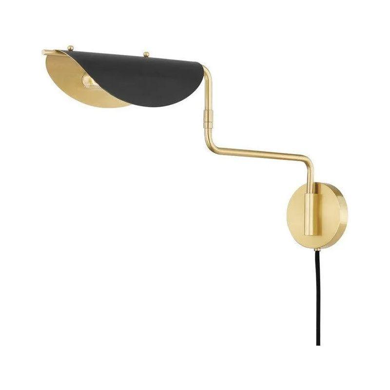 Hudson Valley Lighting - Suffield Portable Wall Sconce - 5213-AGB/SBK - Canada Light Shop