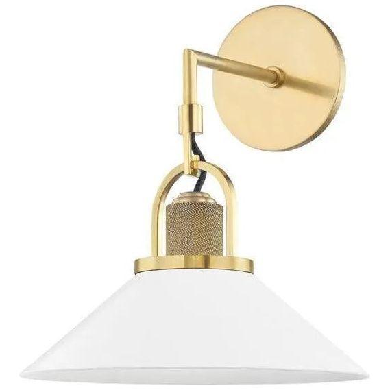 Hudson Valley Lighting - Syosset Wall Sconce - 2601-AGB/WH - Canada Light Shop