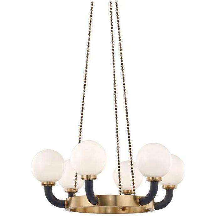 Hudson Valley Lighting - Werner Pendant - 3636-AGB/BK - Canada Light Shop