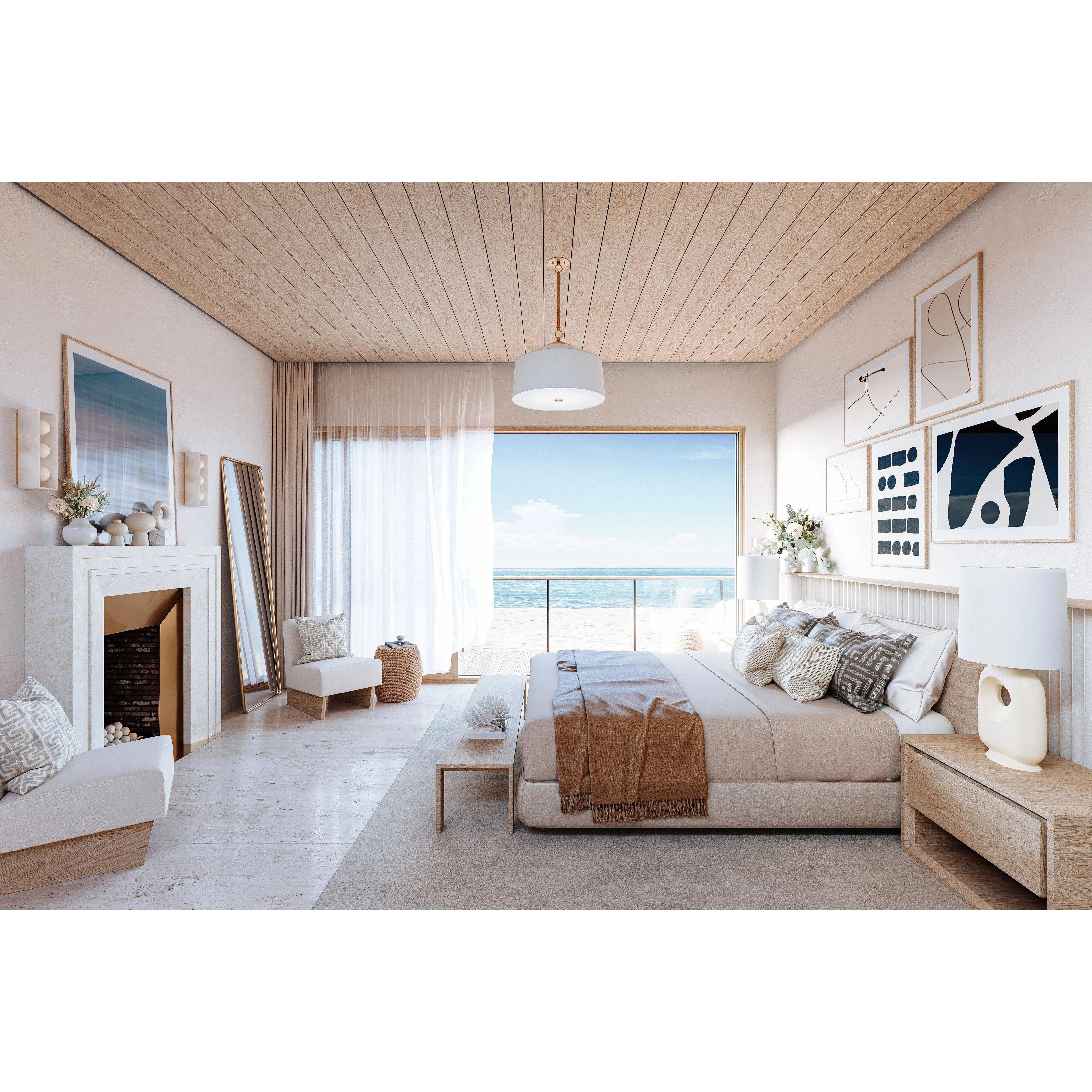 Hudson Valley Lighting - White Plains Pendant - 5214-AGB - Canada Light Shop