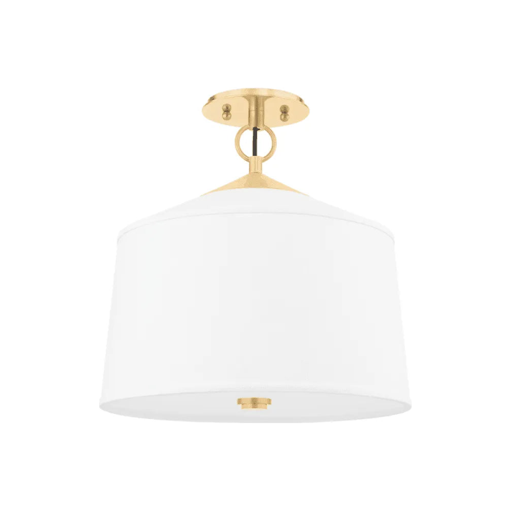 Hudson Valley Lighting - White Plains Semi Flush Mount - 5210-AGB - Canada Light Shop