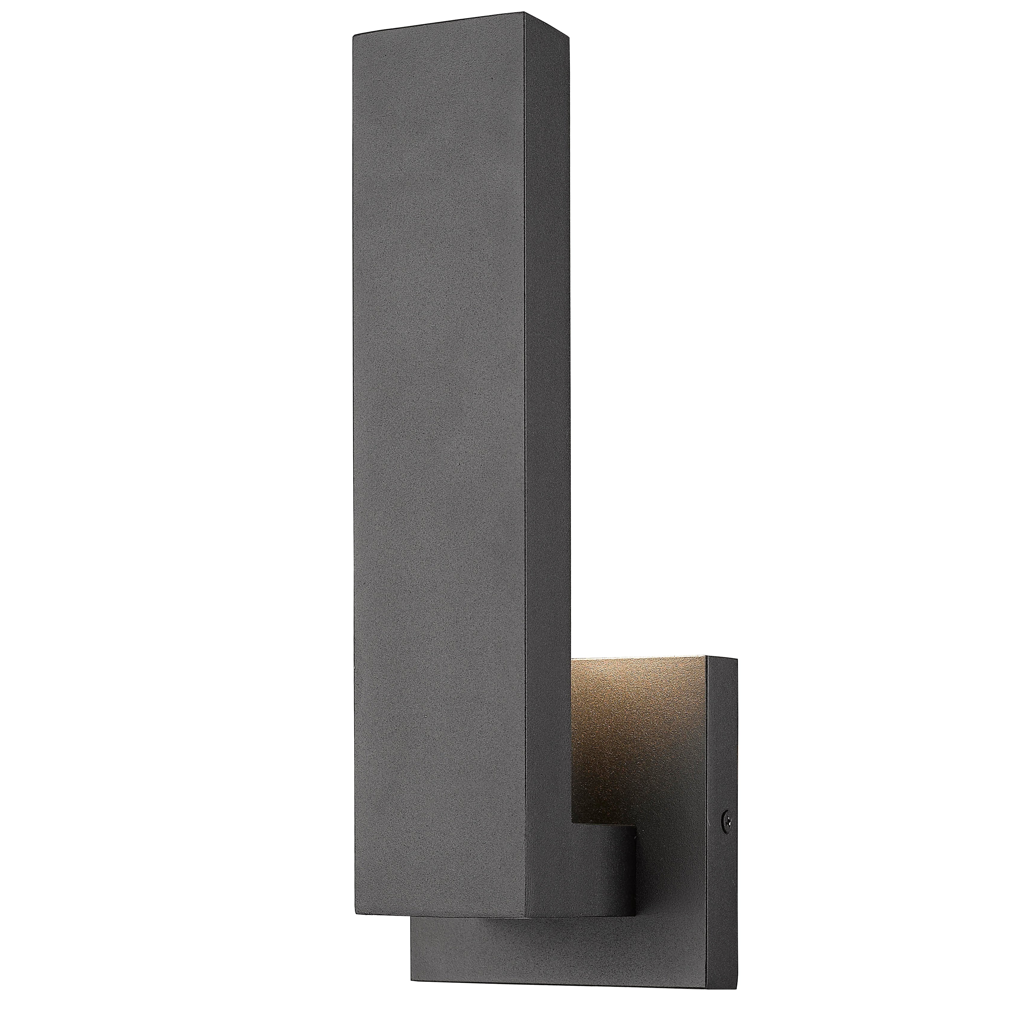 Z-Lite 576S-BK-LED Edge Outdoor Wall Light in Matte Black
