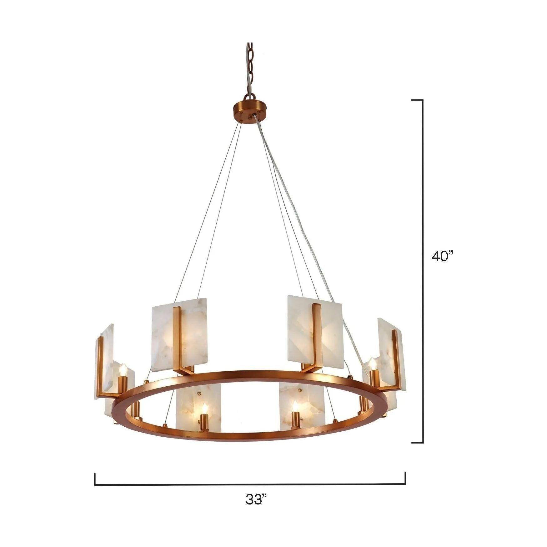 Justice Designs - Halo Chandelier - FSN-4225-OPAL-MBBR - Canada Light Shop