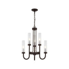 Justice Designs - Anchor Chandelier - FSN-4343-CLFR-DBRZ - Canada Light Shop