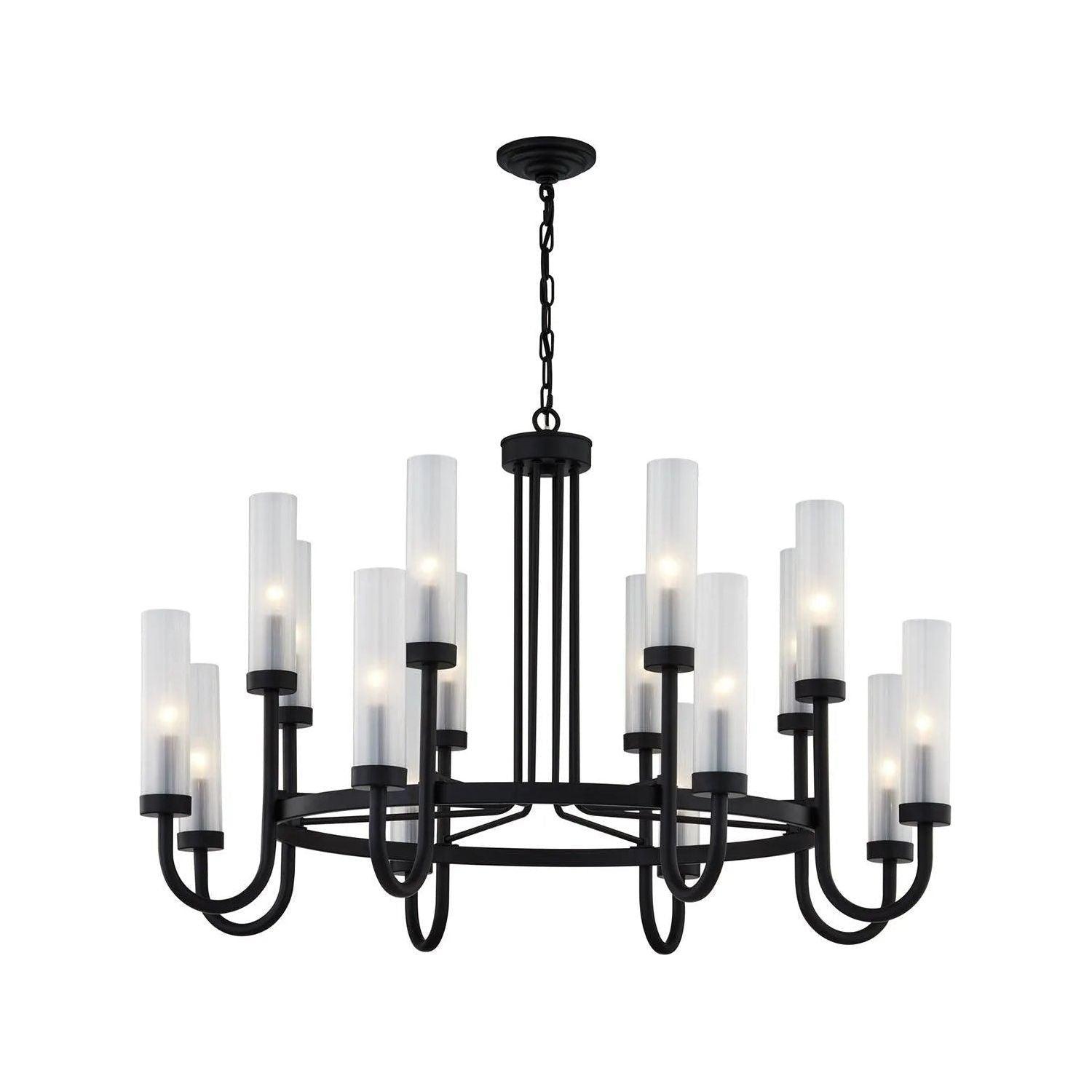 Justice Designs - Anchor Chandelier - FSN-4343-CLFR-DBRZ - Canada Light Shop