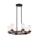 Justice Designs - Austin Chandelier - FSN-4363-SEED-MBBR - Canada Light Shop
