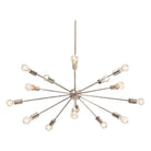 Justice Designs - Axion Chandelier - NSH-8024-NCKL - Canada Light Shop