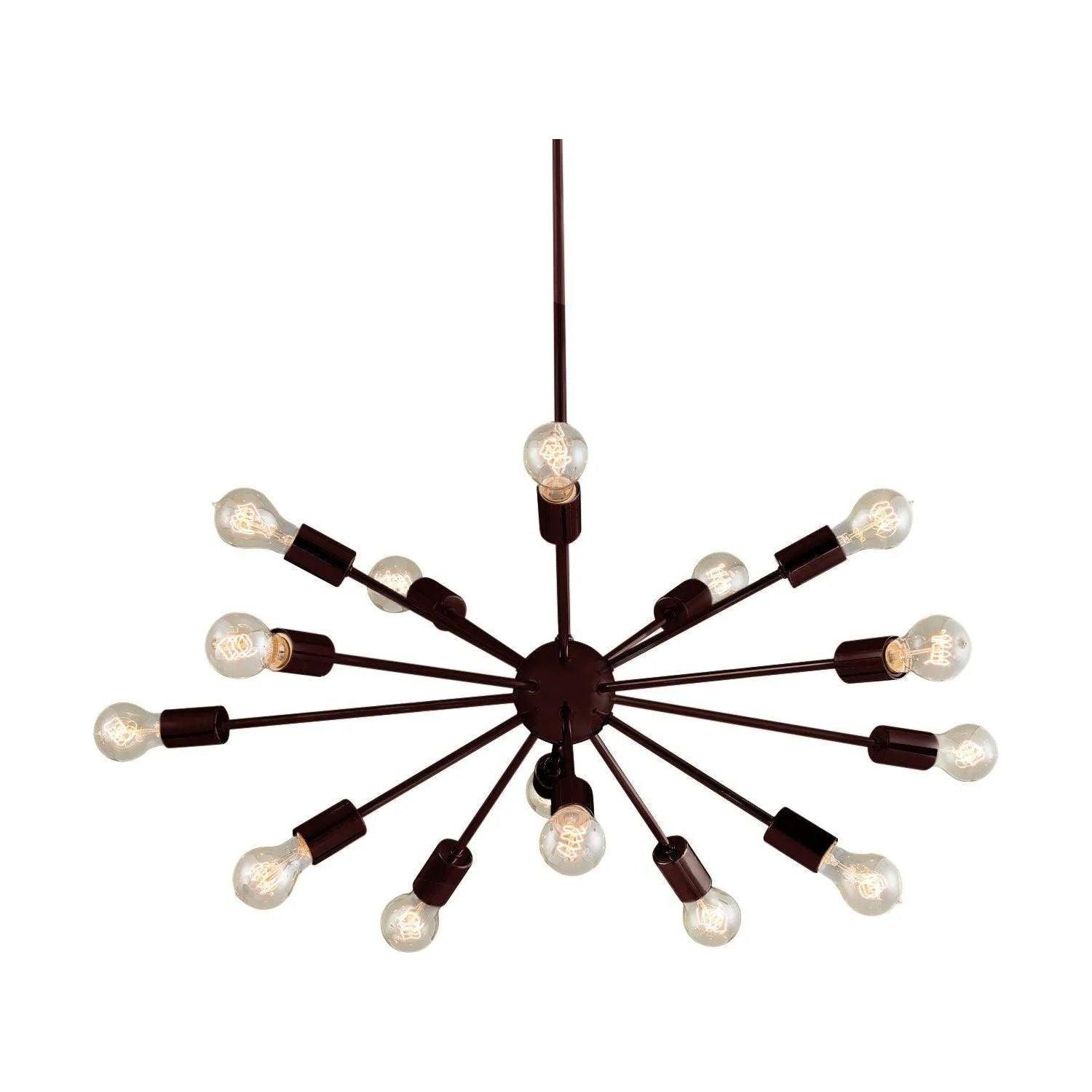 Justice Designs - Axion Chandelier - NSH-8024-NCKL - Canada Light Shop