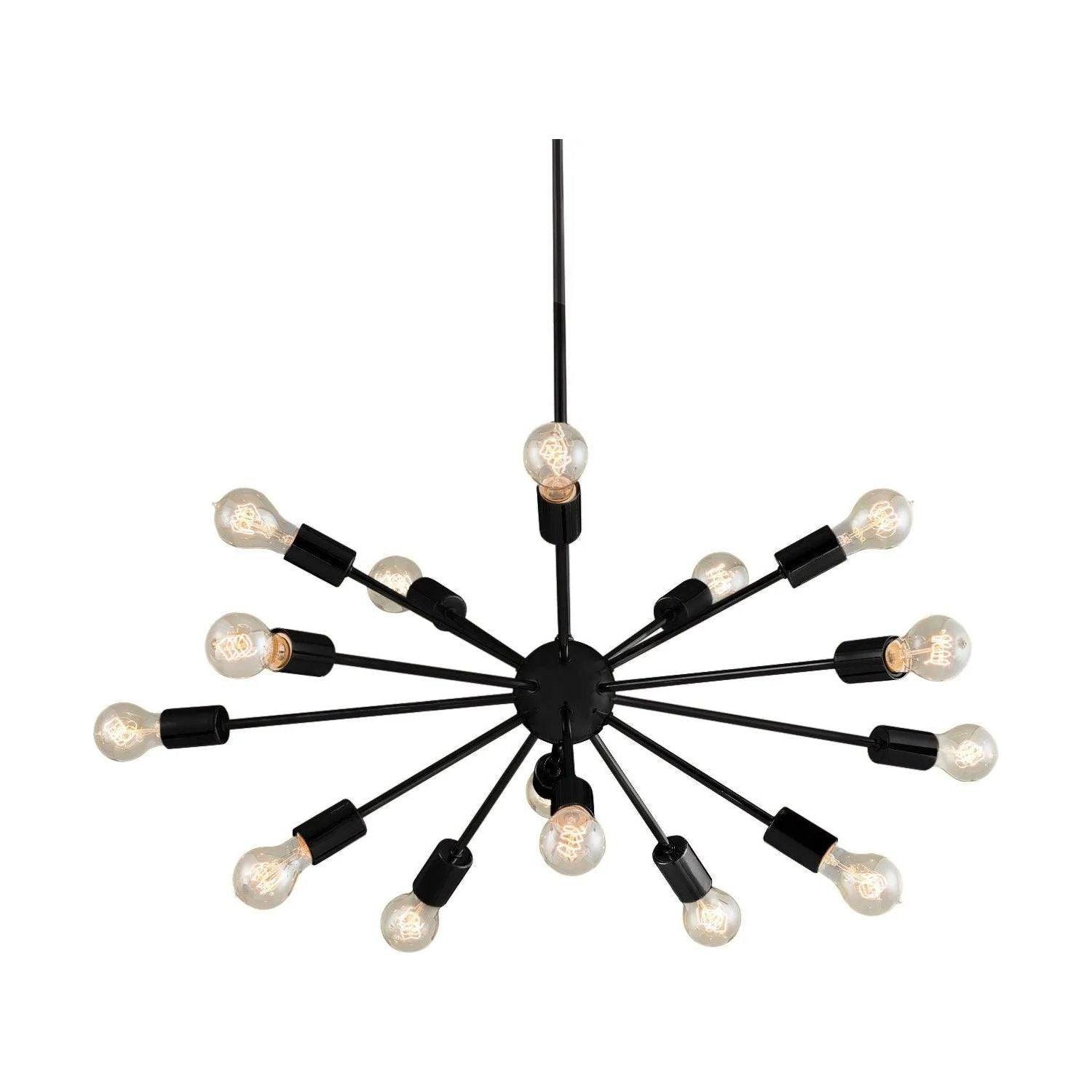 Justice Designs - Axion Chandelier - NSH-8024-NCKL - Canada Light Shop