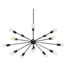 Justice Designs - Axion Chandelier - NSH-8024-NCKL - Canada Light Shop