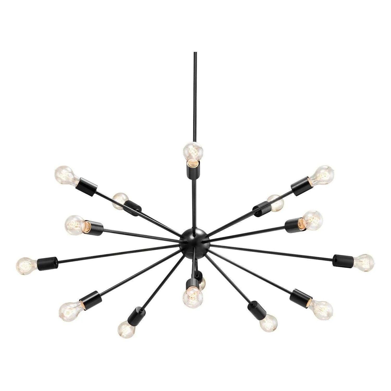Justice Designs - Axion Chandelier - NSH-8024-NCKL - Canada Light Shop