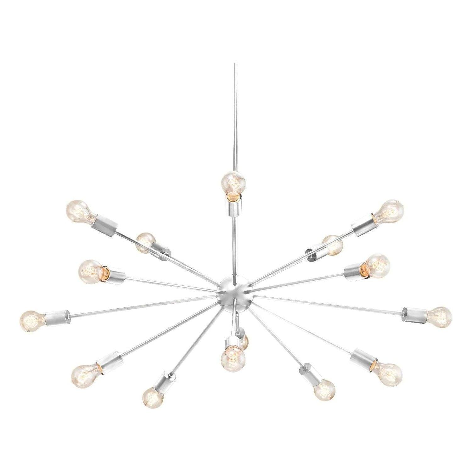 Justice Designs - Axion Chandelier - NSH-8024-NCKL - Canada Light Shop