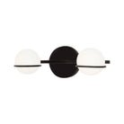 Justice Designs - Centric Bath Bar - FSN-4162-OPAL-MBLK - Canada Light Shop
