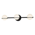 Justice Designs - Centric Bath Bar - FSN-4163-OPAL-MBLK - Canada Light Shop