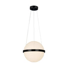 Justice Designs - Centric LED Pendant - ACR-4160-OPAL-MBLK - Canada Light Shop