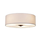 Justice Designs - Classic LED Flush-Mount - FAB-9595-CREM-NCKL - Canada Light Shop