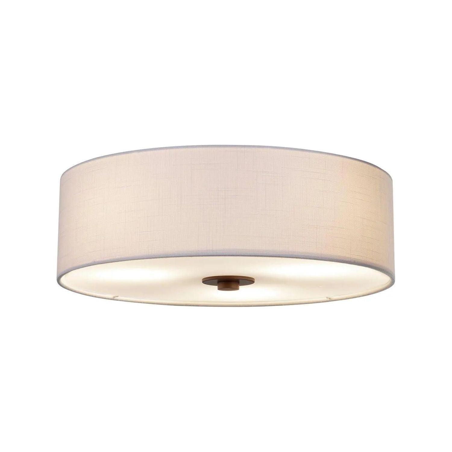 Justice Designs - Classic LED Flush-Mount - FAB-9595-CREM-NCKL - Canada Light Shop