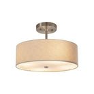 Justice Designs - Classic Pendant - FAB-9590-CREM-NCKL - Canada Light Shop