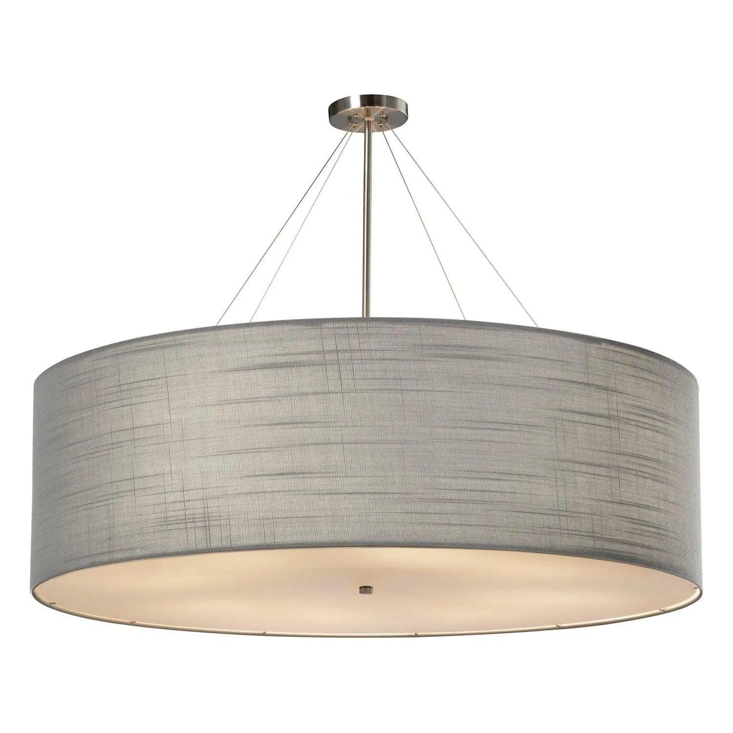 Justice Designs - Classic Pendant - FAB-9590-CREM-NCKL - Canada Light Shop