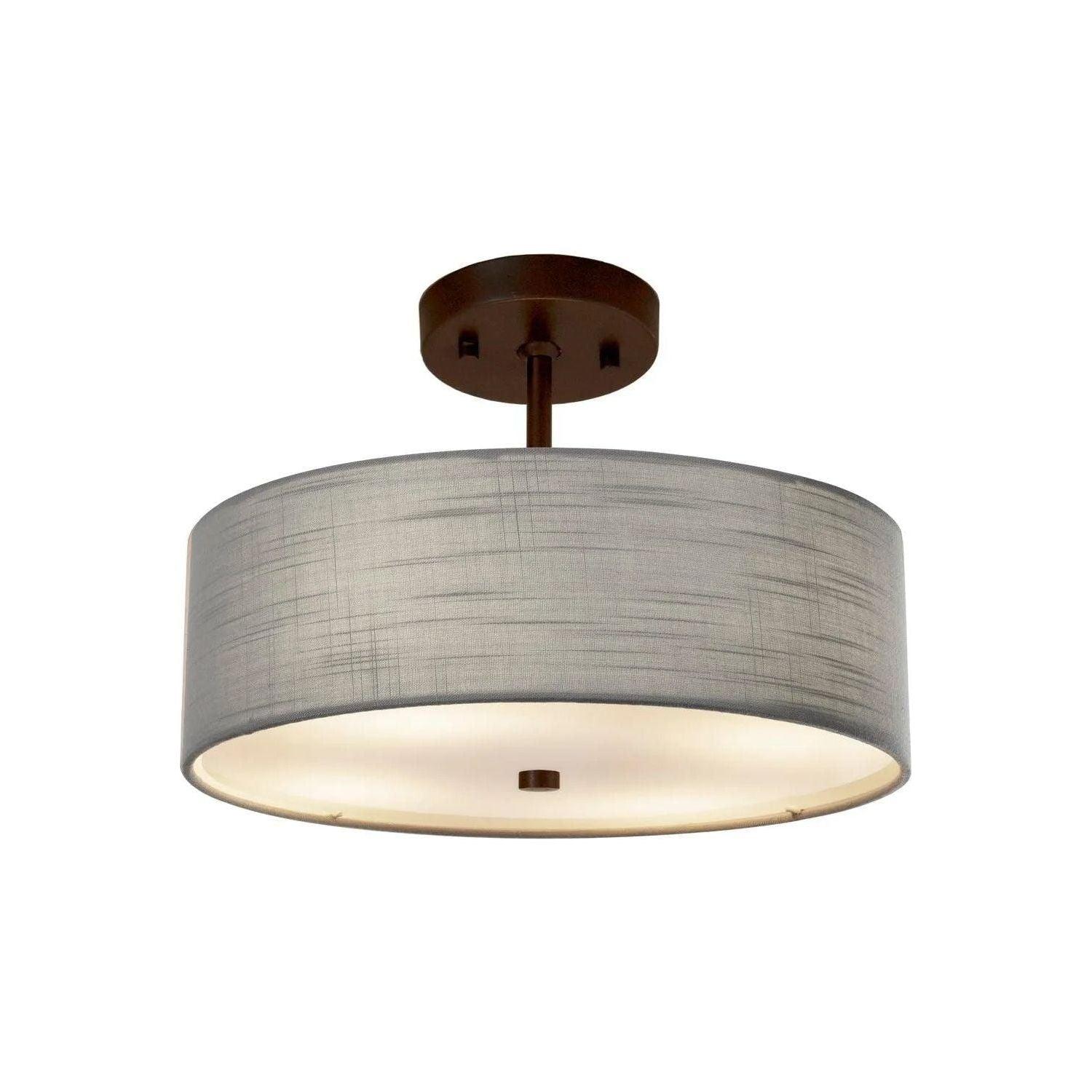 Justice Designs - Classic Pendant - FAB-9590-CREM-NCKL - Canada Light Shop