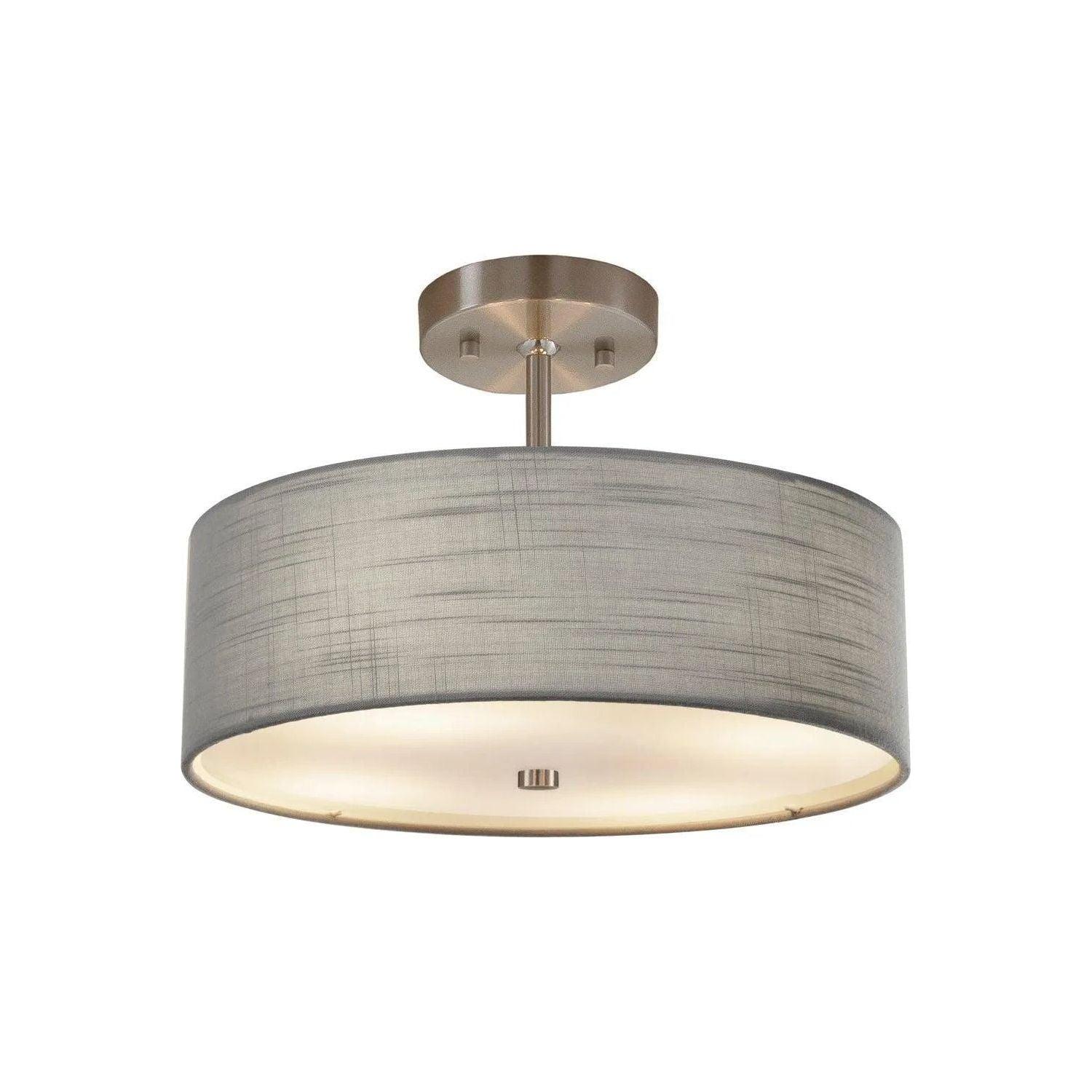 Justice Designs - Classic Pendant - FAB-9590-CREM-NCKL - Canada Light Shop