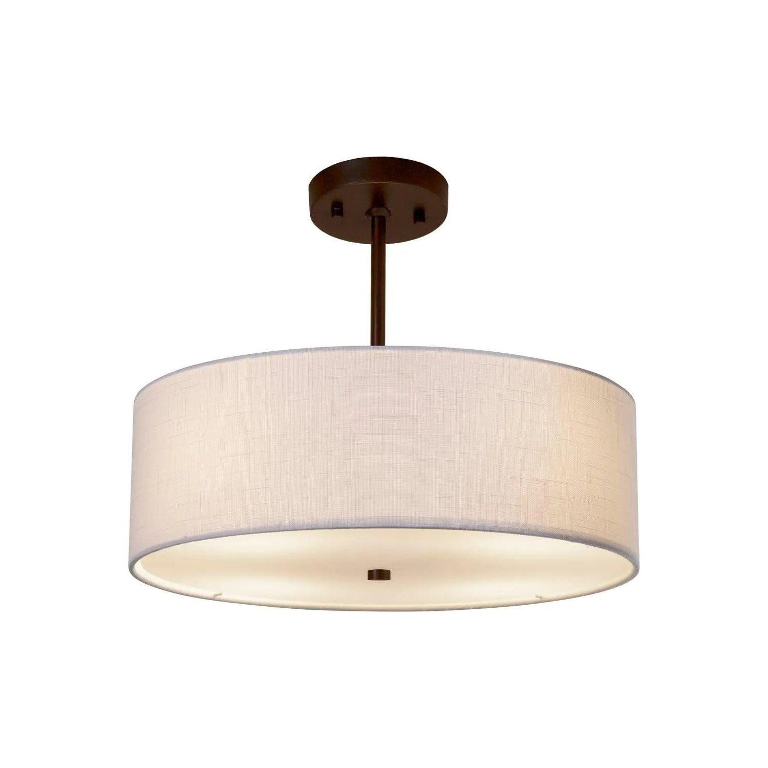 Justice Designs - Classic Pendant - FAB-9590-CREM-NCKL - Canada Light Shop