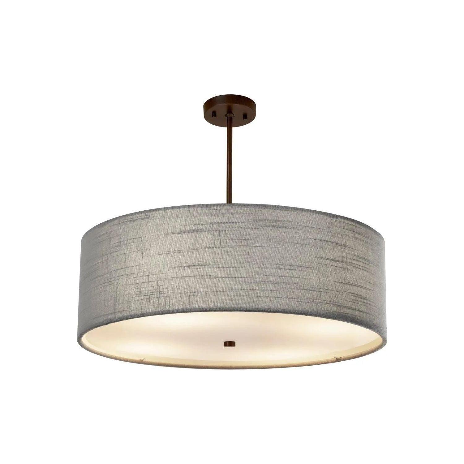 Justice Designs - Classic Pendant - FAB-9590-CREM-NCKL - Canada Light Shop