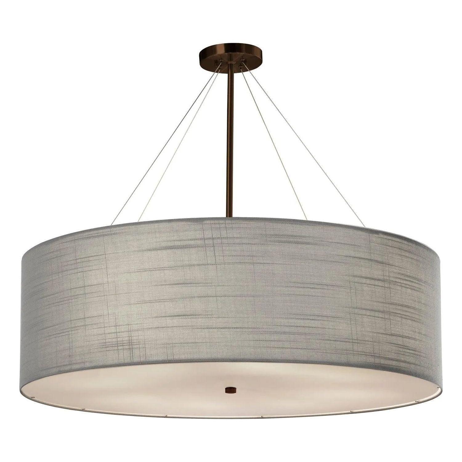 Justice Designs - Classic Pendant - FAB-9590-CREM-NCKL - Canada Light Shop