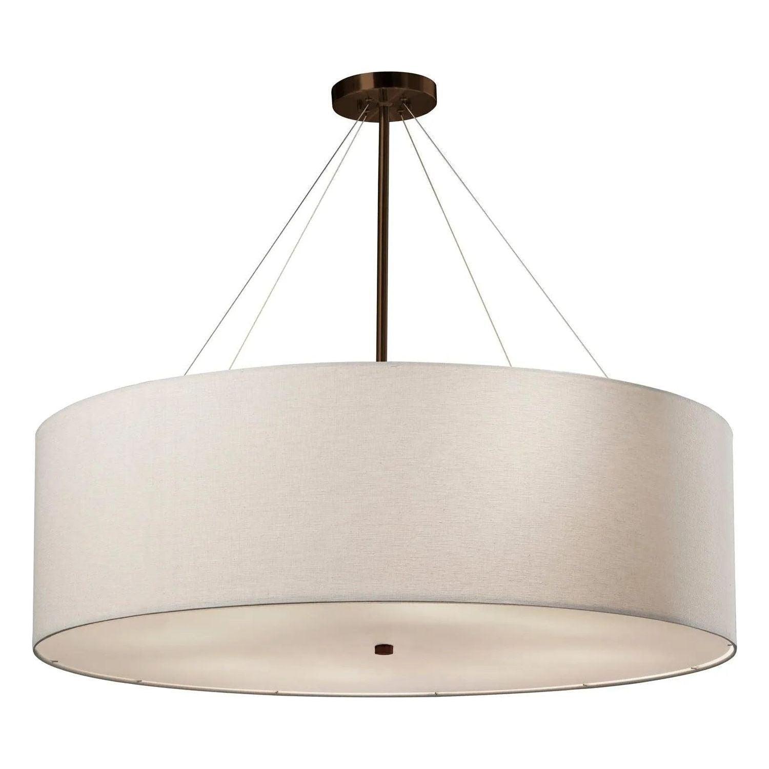 Justice Designs - Classic Pendant - FAB-9590-CREM-NCKL - Canada Light Shop