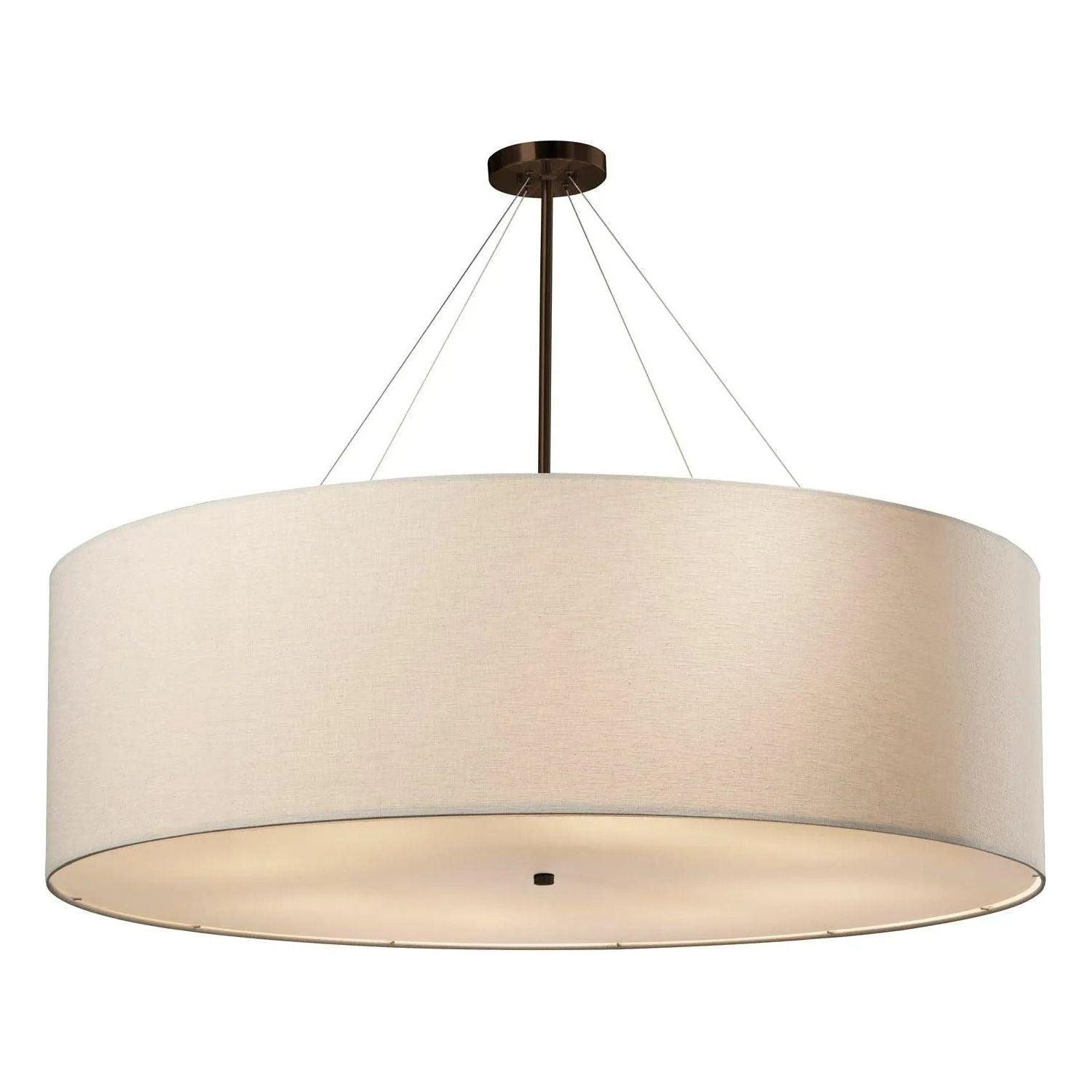 Justice Designs - Classic Pendant - FAB-9590-CREM-NCKL - Canada Light Shop