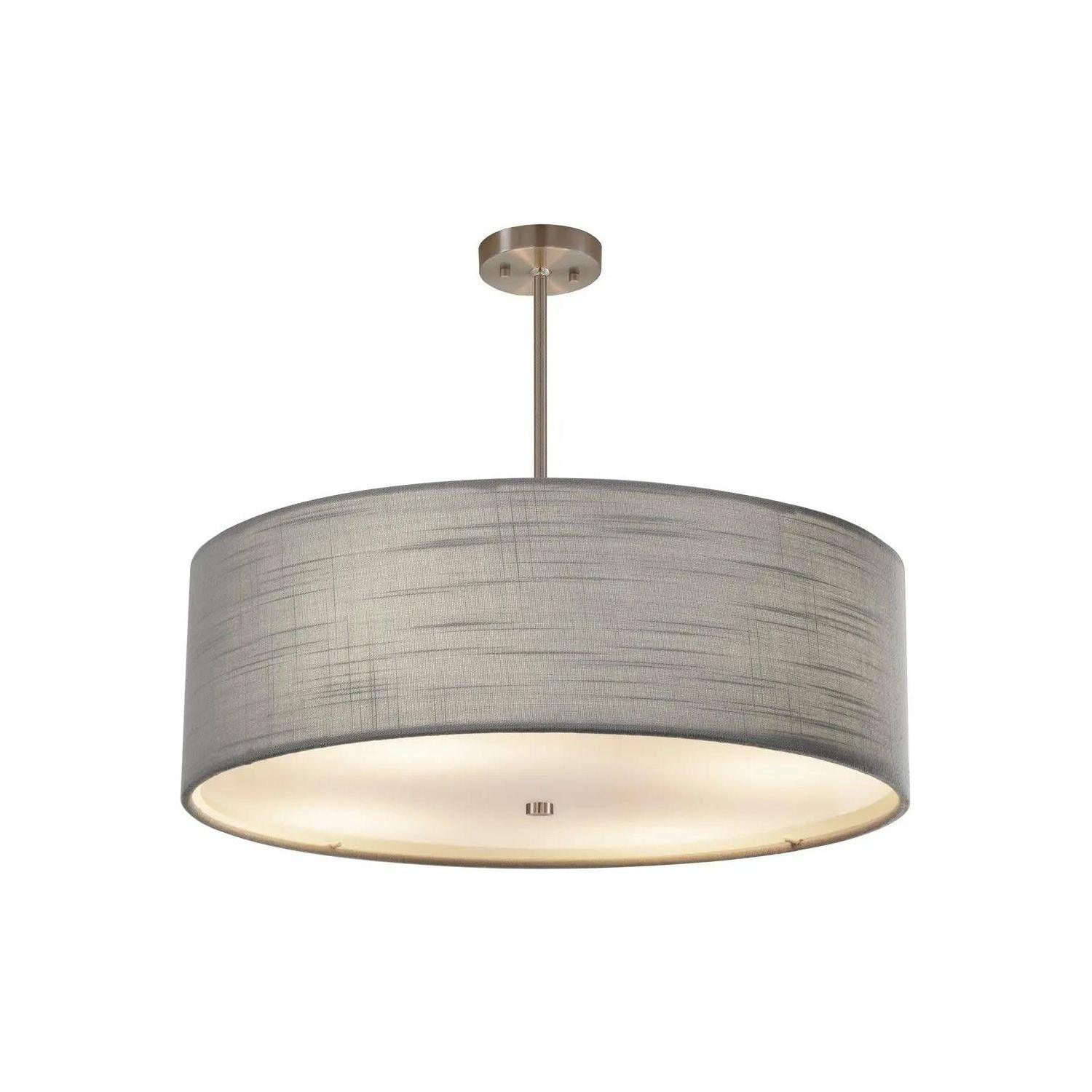 Justice Designs - Classic Pendant - FAB-9590-CREM-NCKL - Canada Light Shop