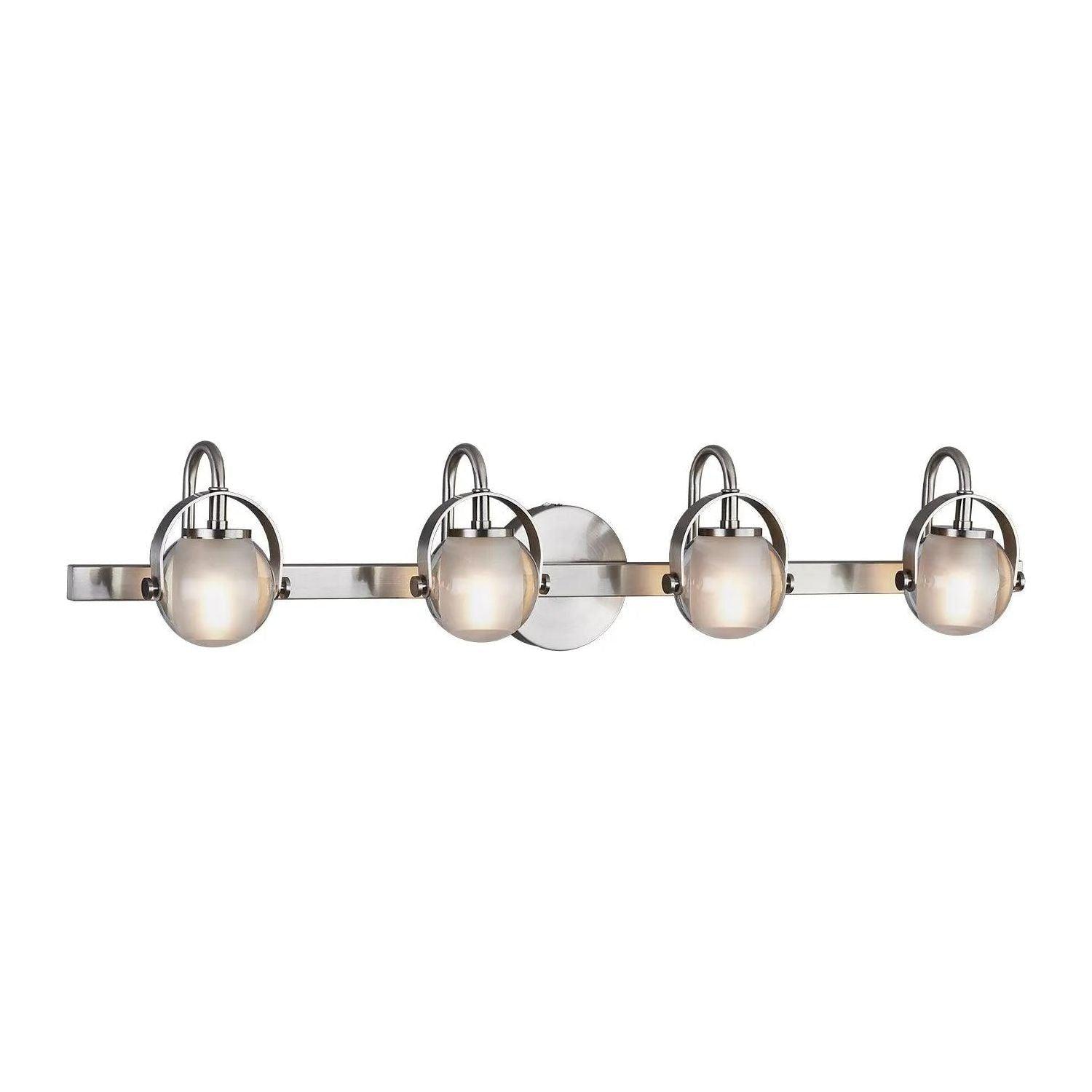 Justice Designs - Conduit Bath Bar - FSN-8064-CLOP-NCKL - Canada Light Shop