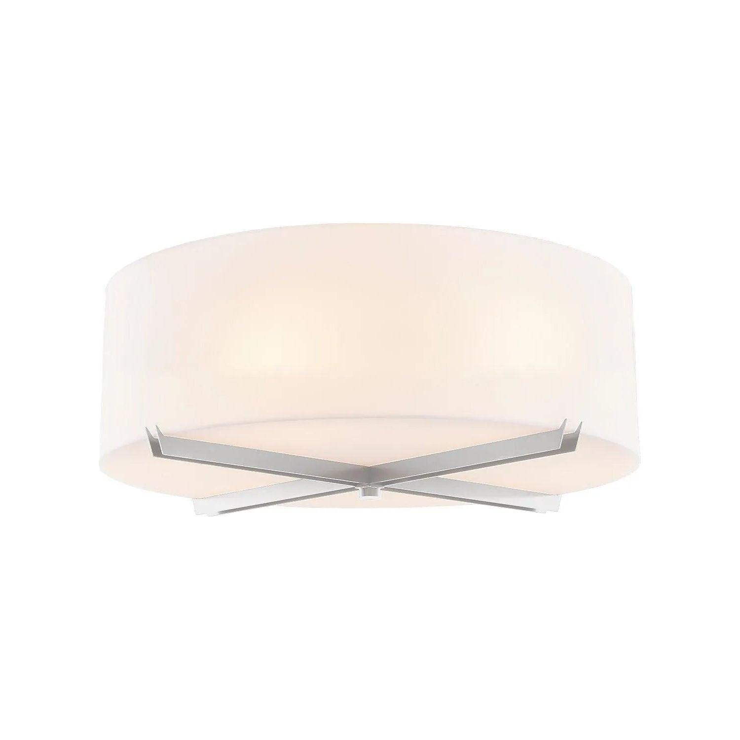 Justice Designs - Crossbar Flush-Mount - ACR-9523-OPAL-NCKL - Canada Light Shop