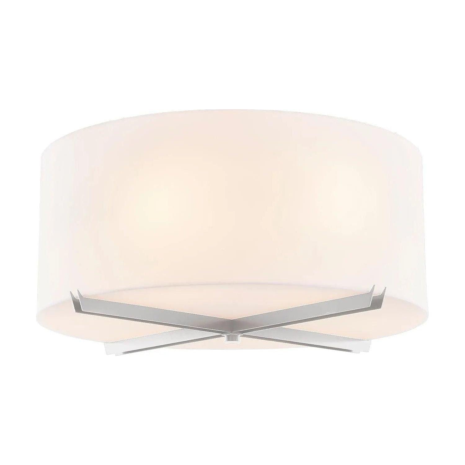 Justice Designs - Crossbar Flush-Mount - ACR-9523-OPAL-NCKL - Canada Light Shop