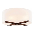 Justice Designs - Crossbar Flush-Mount - ACR-9523-OPAL-NCKL - Canada Light Shop