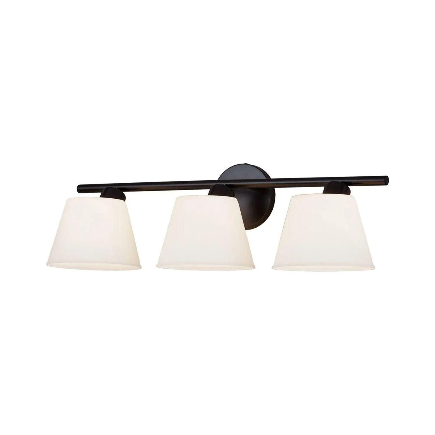Justice Designs - Envoy Bath Bar - FSN-8072-OPAL-MBLK - Canada Light Shop