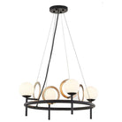 Justice Designs - Halo Chandelier - FSN-4225-OPAL-MBBR - Canada Light Shop