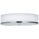 Justice Designs - Hyde LED Flush-Mount - FAB-4460-WHTE-NCKL - Canada Light Shop