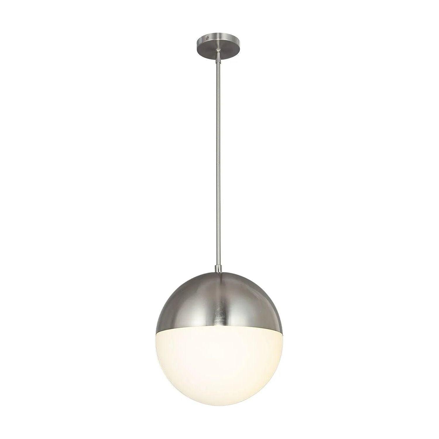 Justice Designs - Ion LED Pendant - FSN-4151-OPAL-NCKL - Canada Light Shop