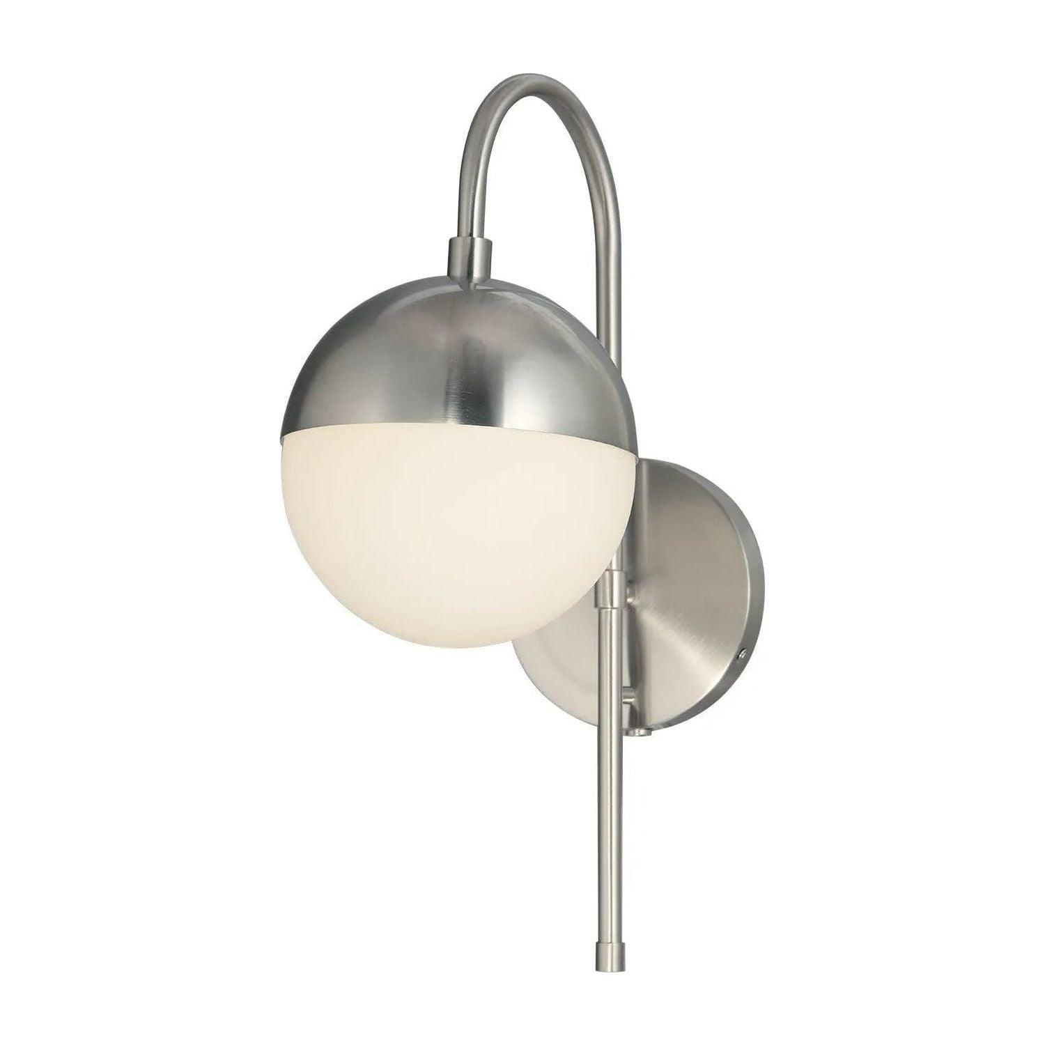 Justice Designs - Ion Wall Sconce - FSN-4157-OPAL-NCKL - Canada Light Shop