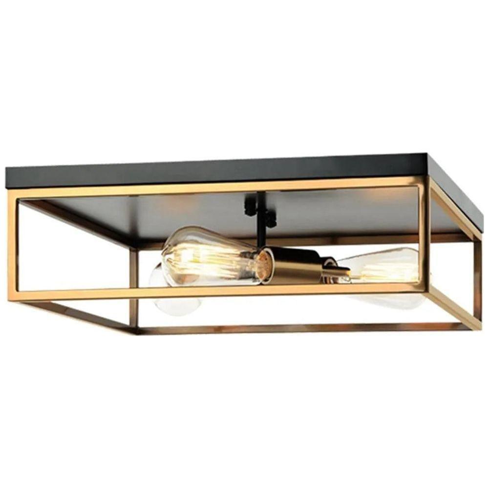Justice Designs - Knox Square Flush-Mount - NSH-4490-MBBR - Canada Light Shop